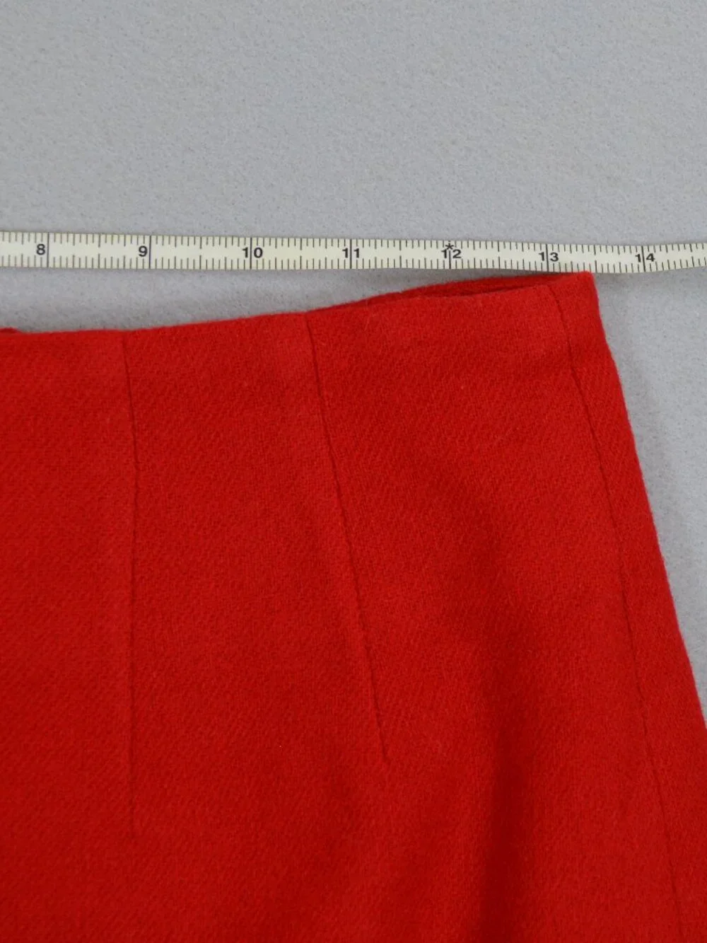 ❤️ J.G. Hook Red Wool Pencil Skirt Petite 4P Classic Work Holiday - Picture 13 of 13